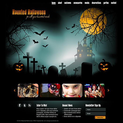 Photoshop Halloween Templates