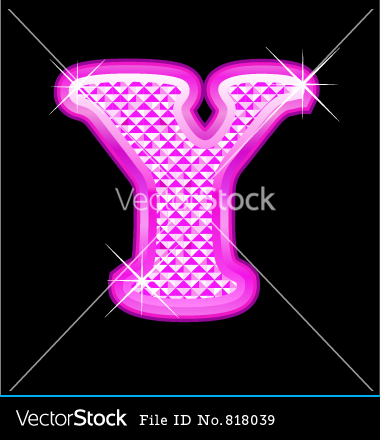 Pink Bling Letters