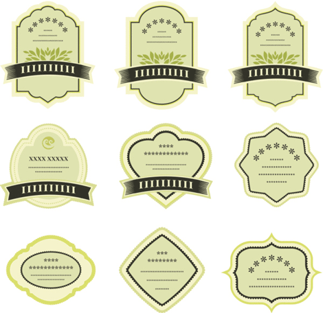 Product Labels Shape