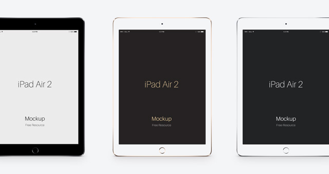 PSD Vector Mockup iPad Air