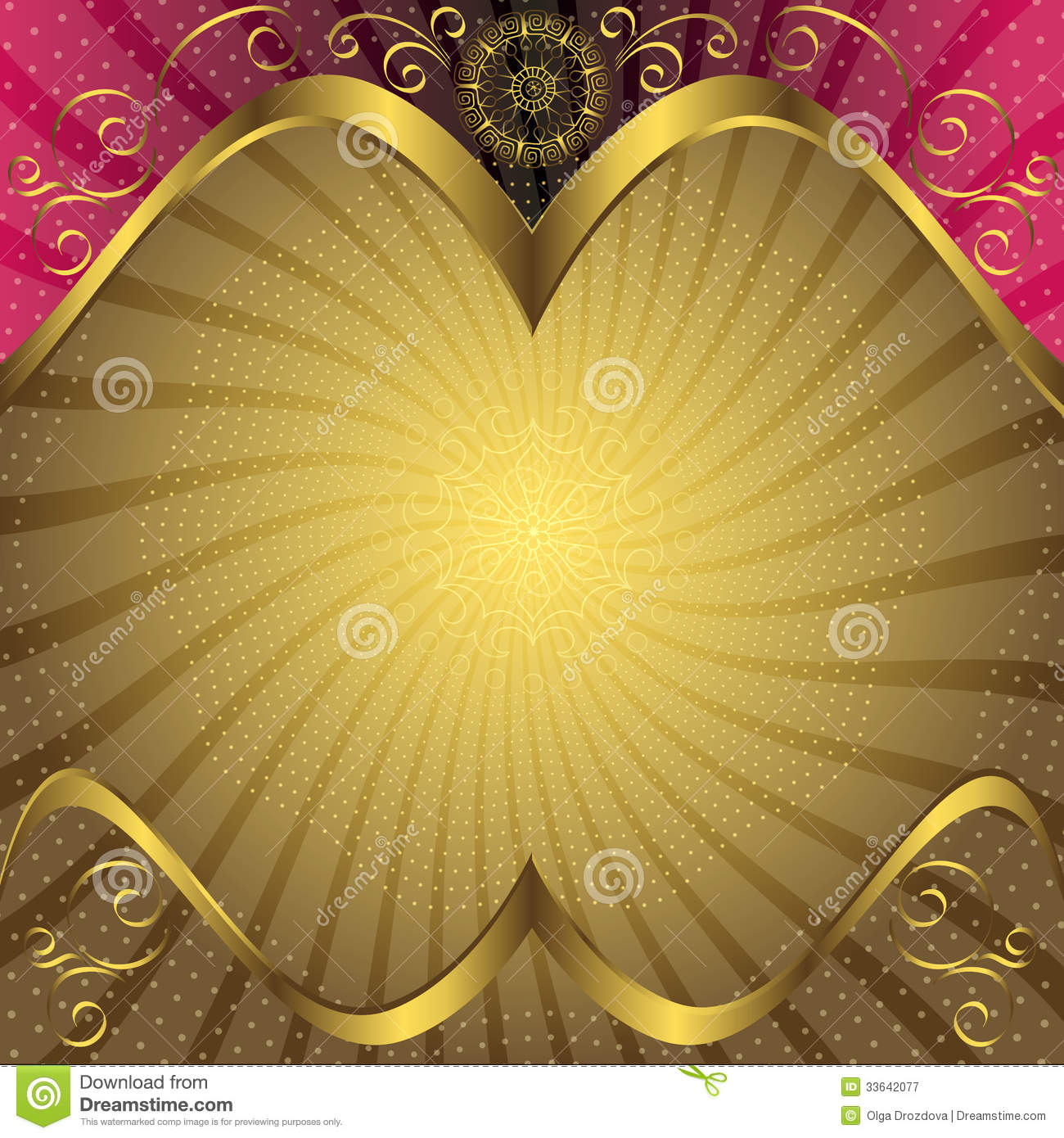 Purple and Gold Background Design Free