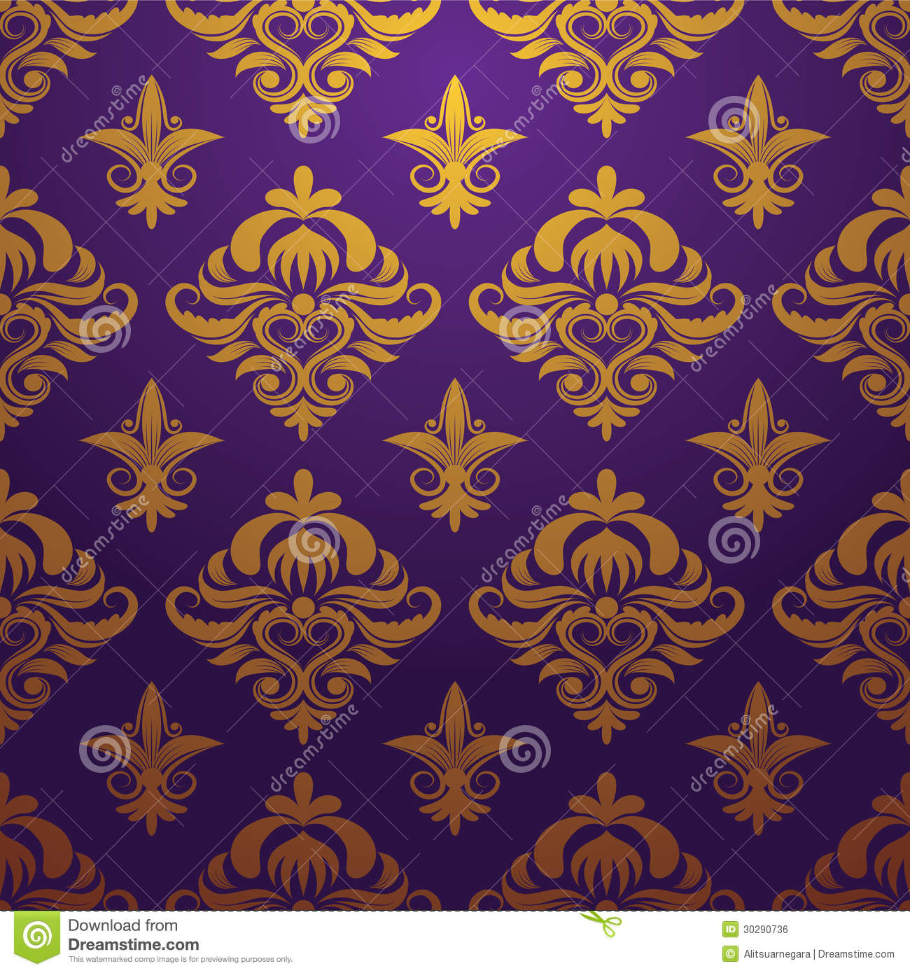 Purple and Gold Vector