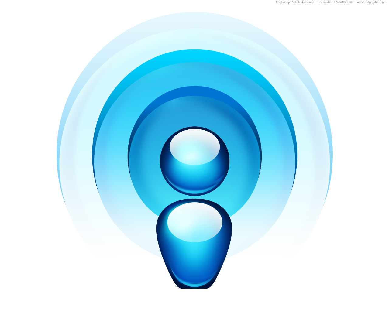 11 Blue Radio Icon Images