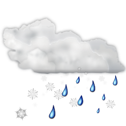 Rain Snow Weather Icon