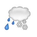 Rain Snow Weather Icon