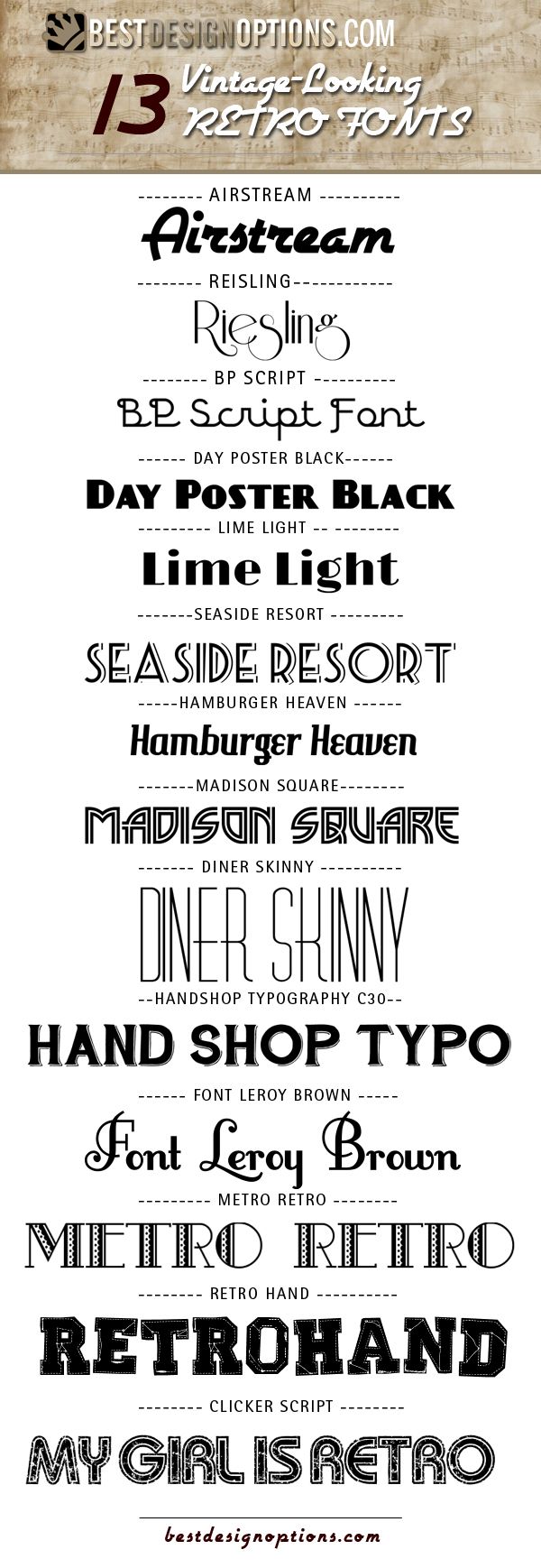 Retro Fonts Free Download