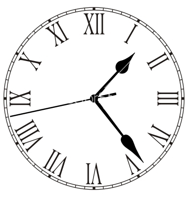 Roman Numeral Clock Face Vectors