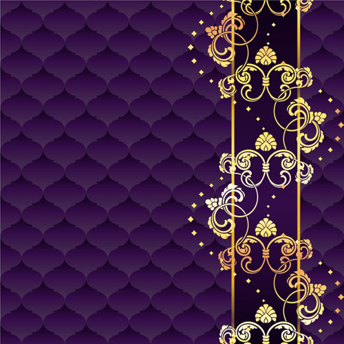 Royal Purple and Gold Background