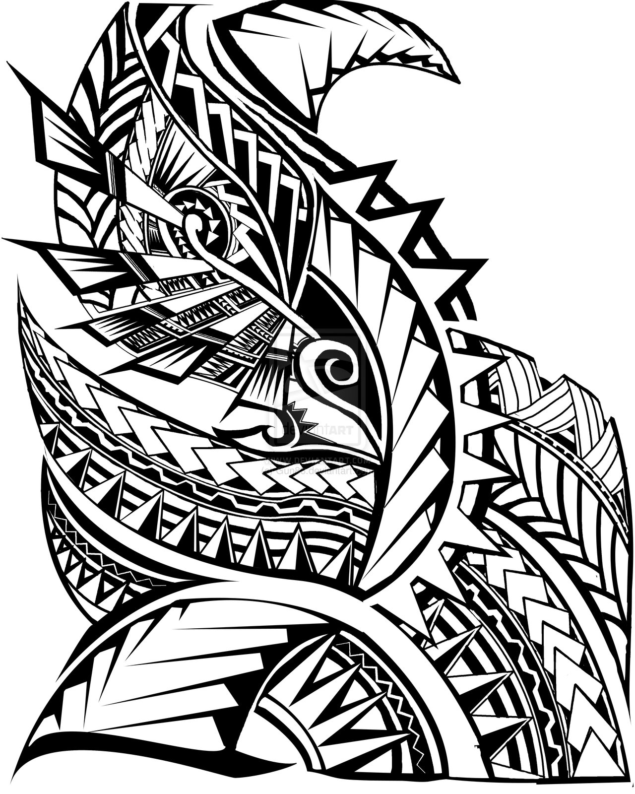 Samoan Tribal Tattoo Designs