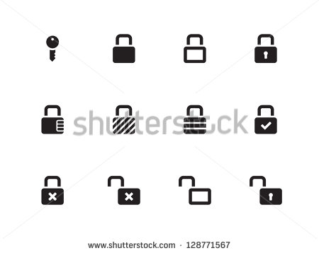 Security Lock Icon On Checks