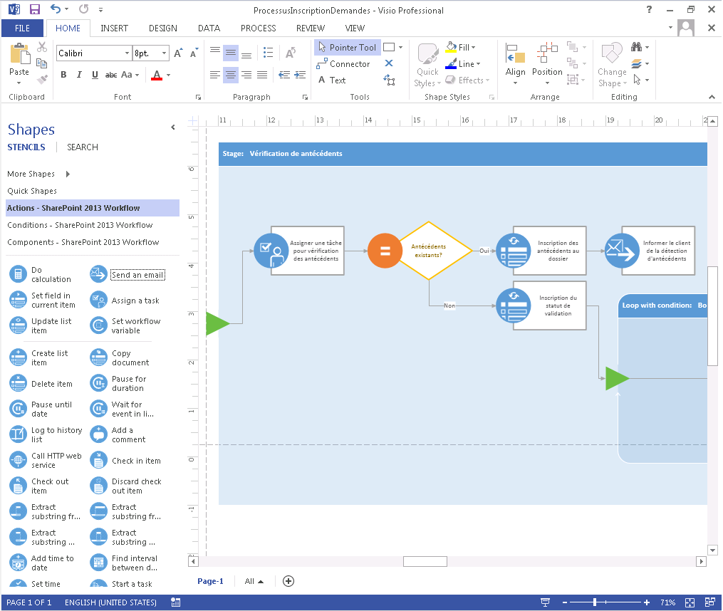 SharePoint 2013 Workflow Visio