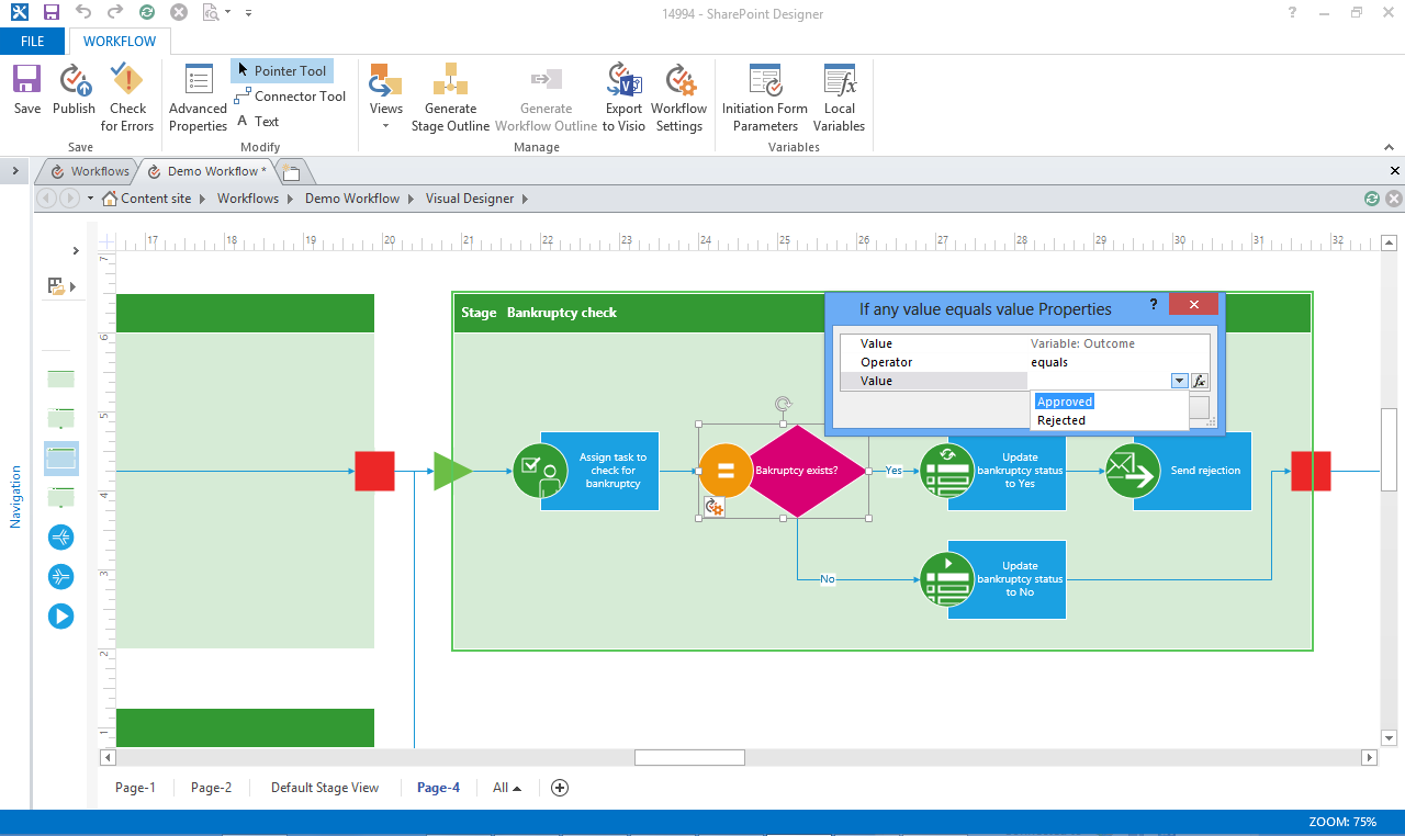 SharePoint 2013 Workflow Visio