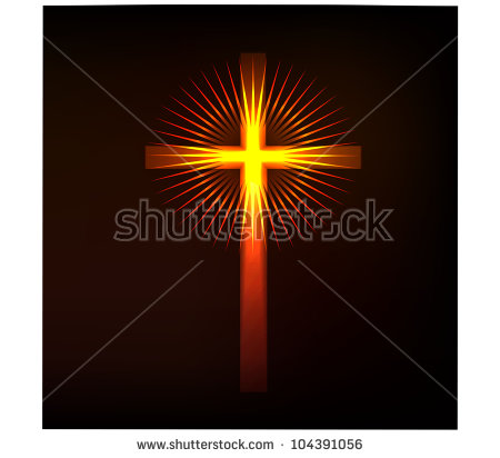 Shining Cross Vector