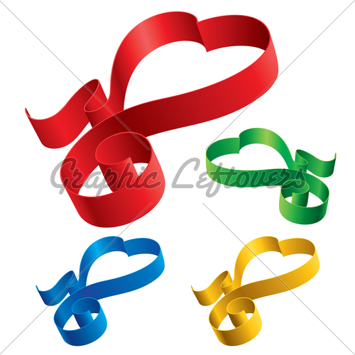 Simple Heart with Ribbon Simple Heart with Ribbon