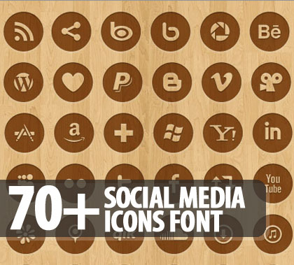Social Media Icon Font