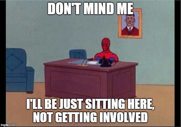 Spider-Man at Desk Meme
