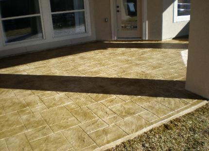 Stamped Concrete Pool Deck