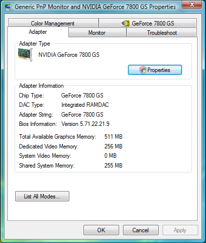 Standard VGA Graphics Adapter Vista Driver Update