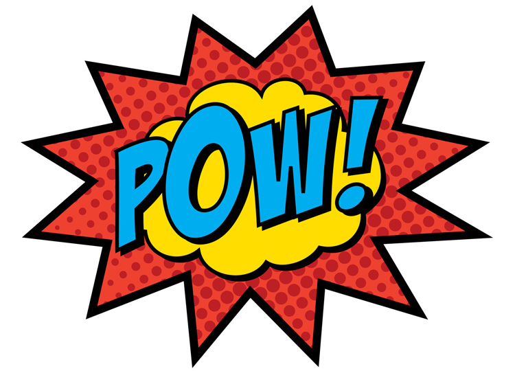 Superhero Comic Book Pow