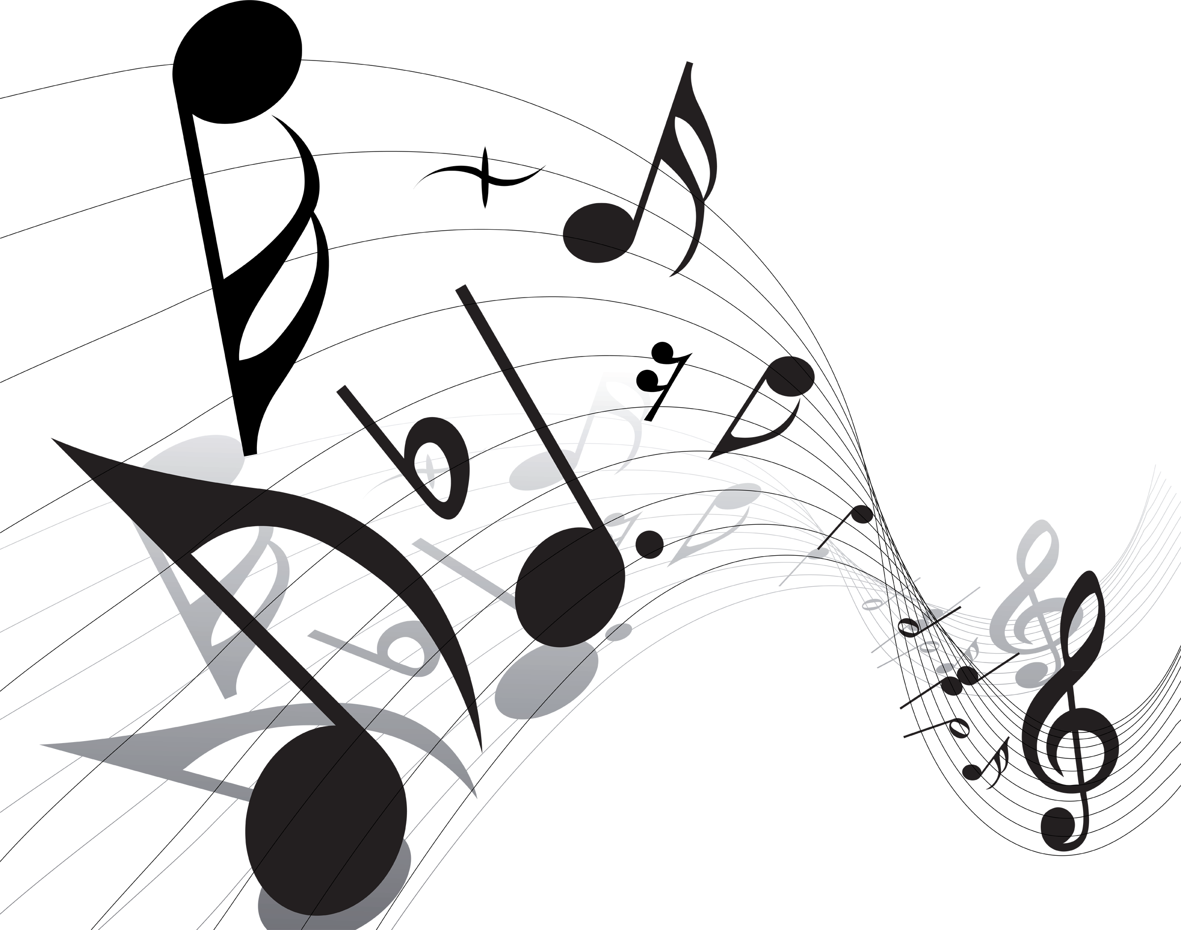 Transparent Music Notes Vector Transparent Music Notes Vector