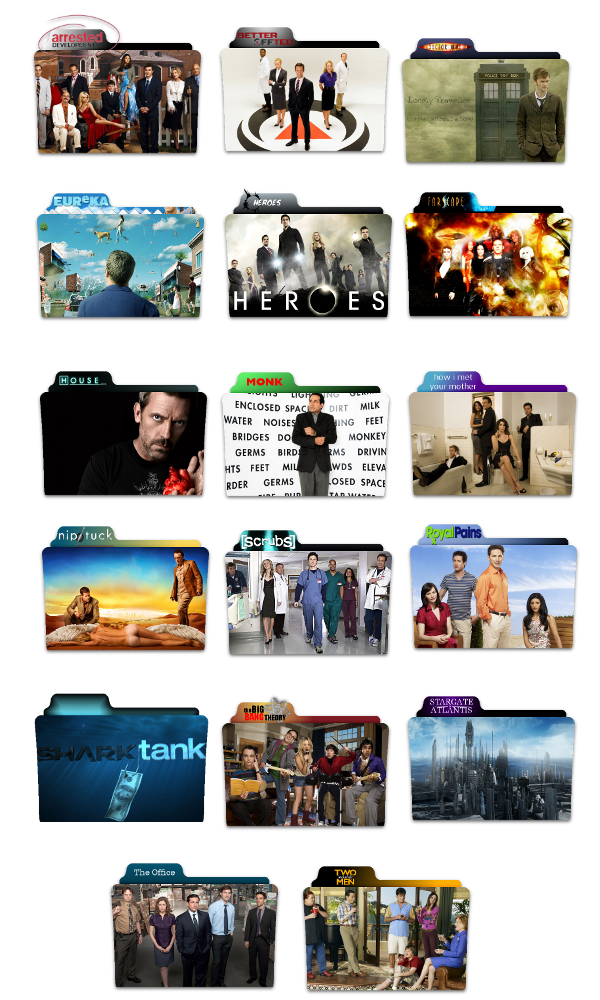 TV Show Folder Icons TV Show Folder Icons