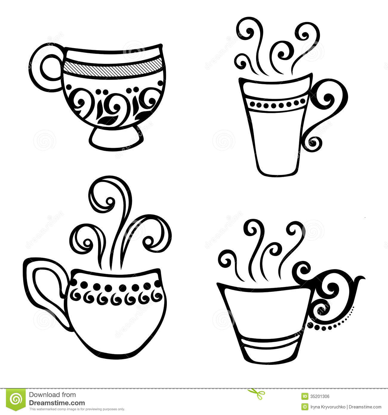 Vector Coffee Cup Steam Vector Coffee Cup Steam