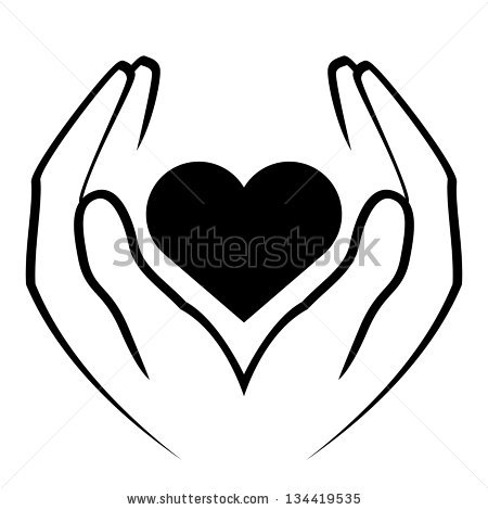 Vector Hand Holding Heart