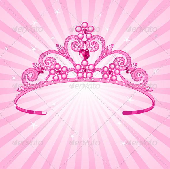 Vector Princess Crown Tattoo Tiara