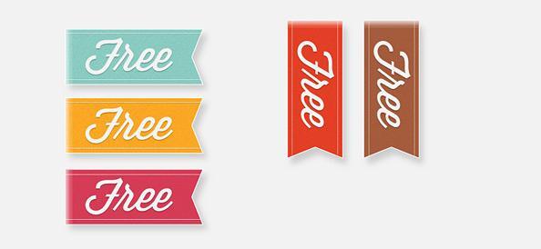 Vector Ribbon Templates