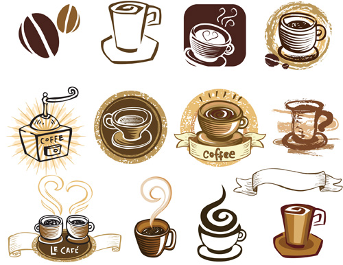 Vintage Coffee Label Clip Art