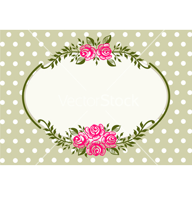 Vintage Frame Vector Art Rose