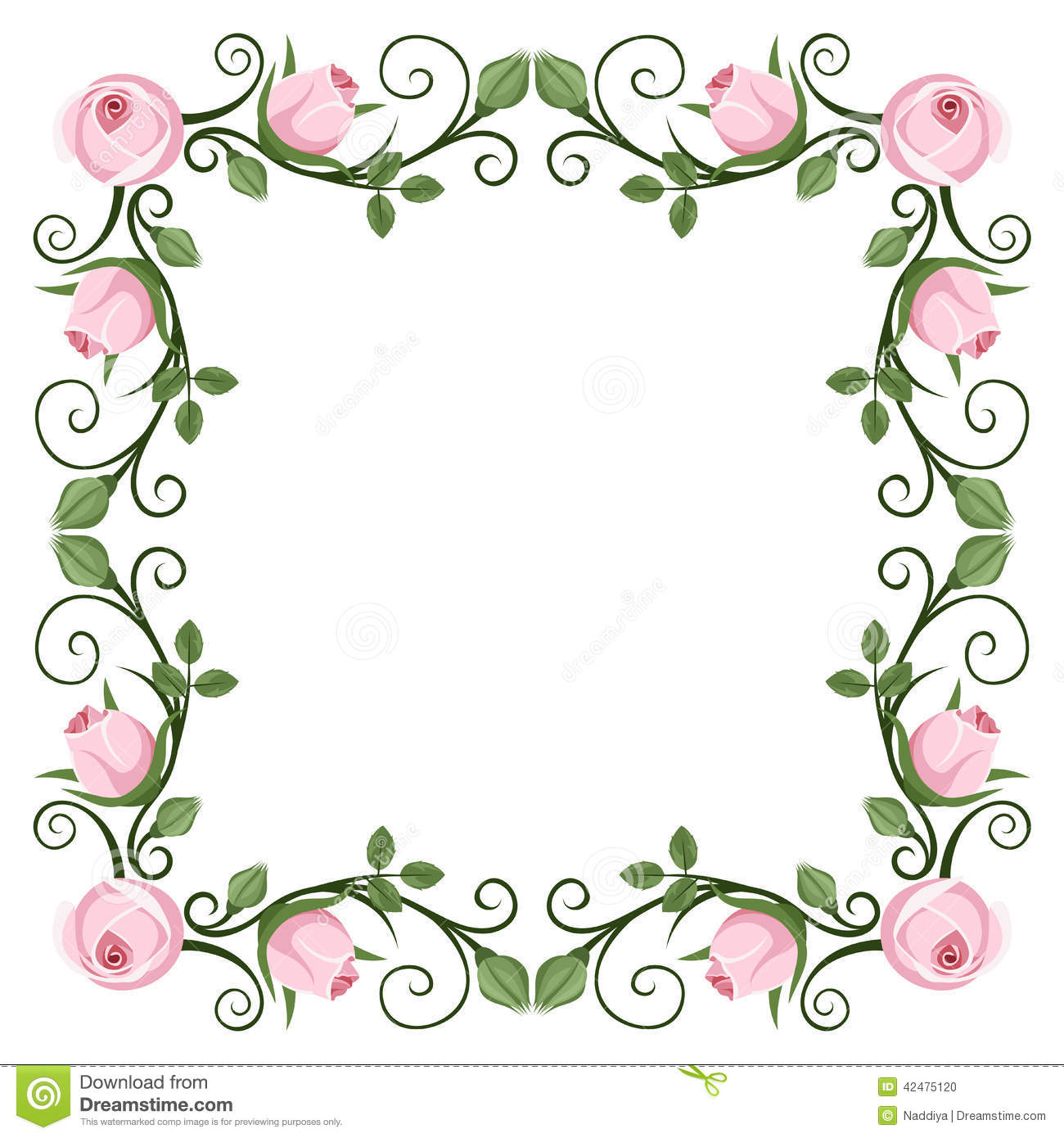 Vintage Pink Roses Frames