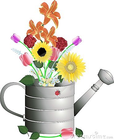 Watering Can Flower Pot