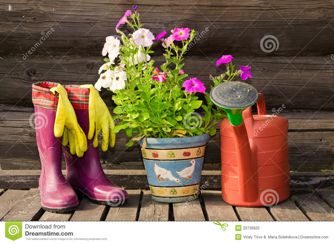 Watering Can Flower Pot