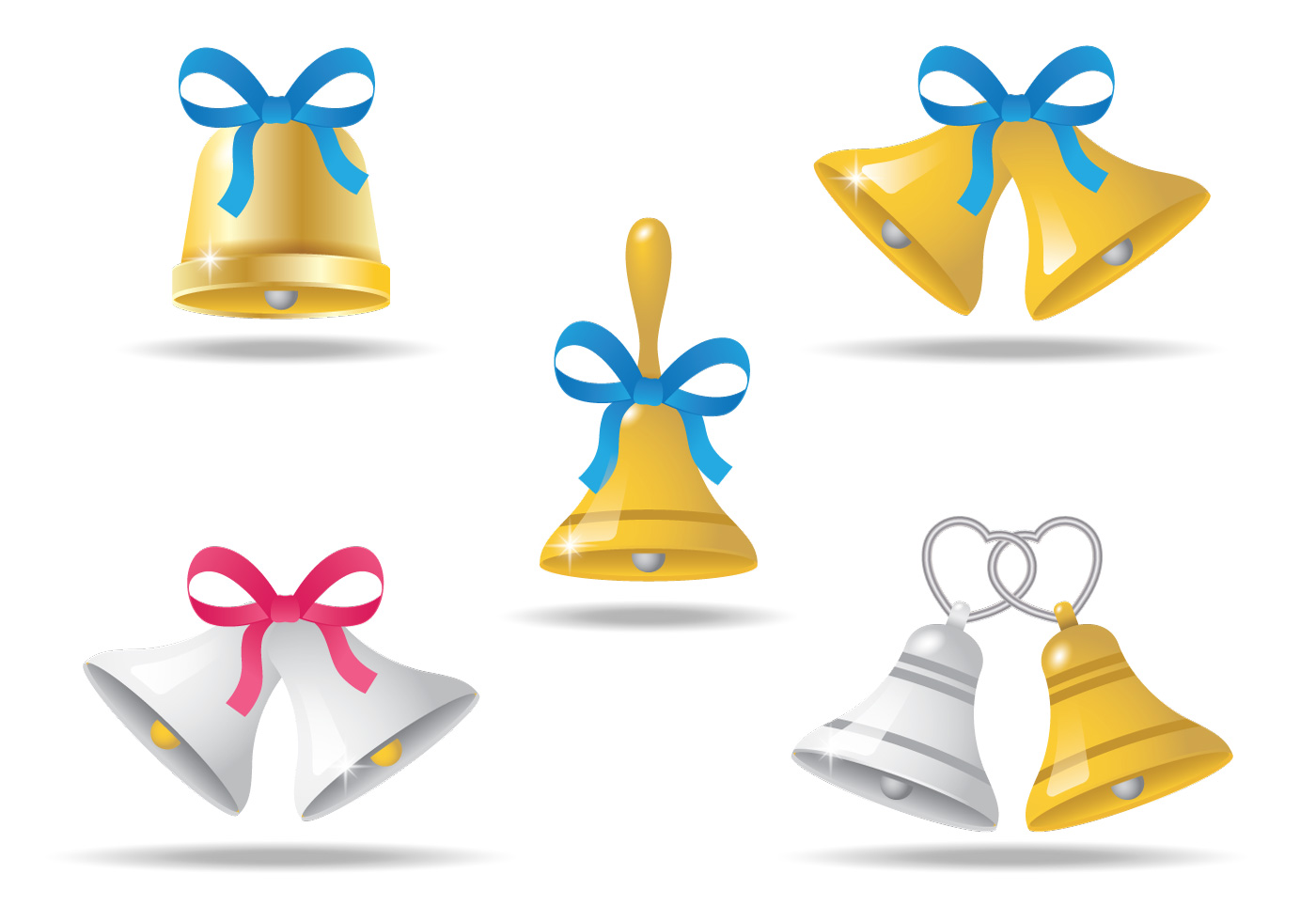 Wedding Bells Vector Art Free