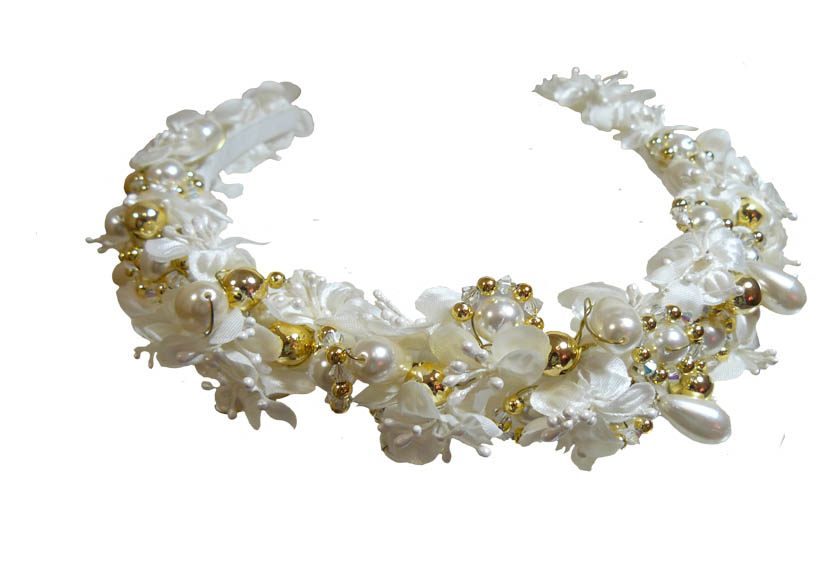 White and Gold Tiara