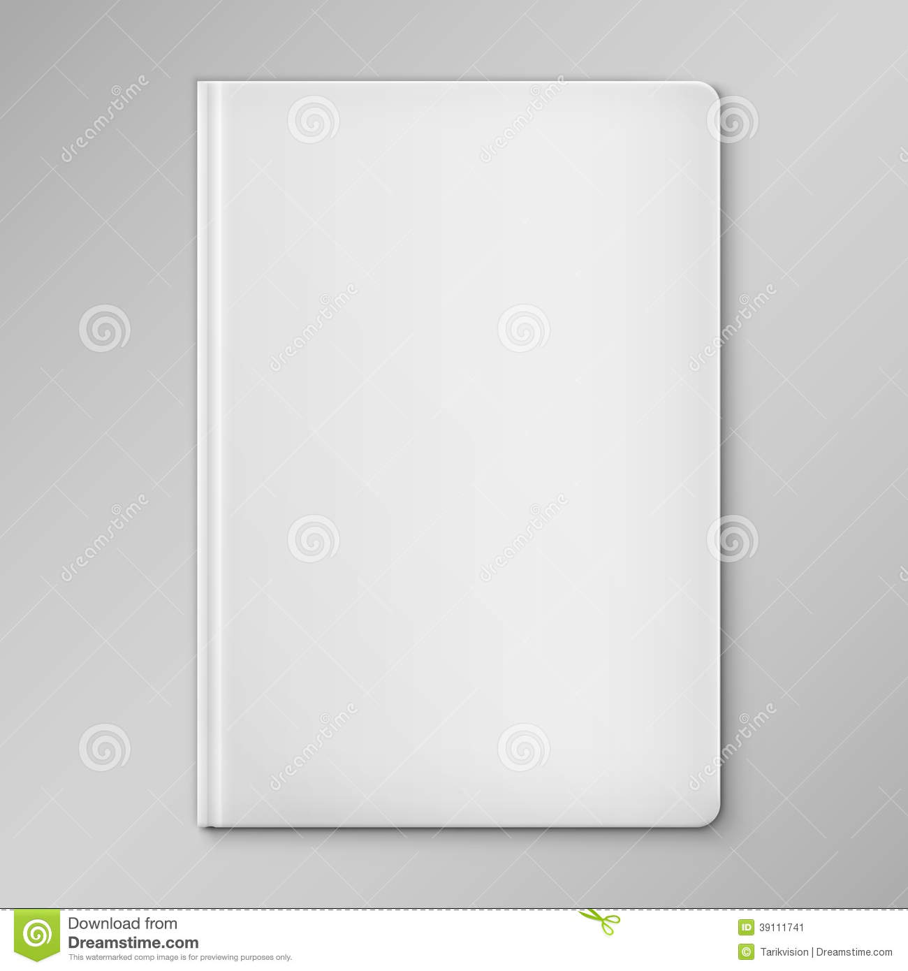 White Blank Book Cover