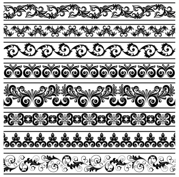 White Lace Pattern Vector Free