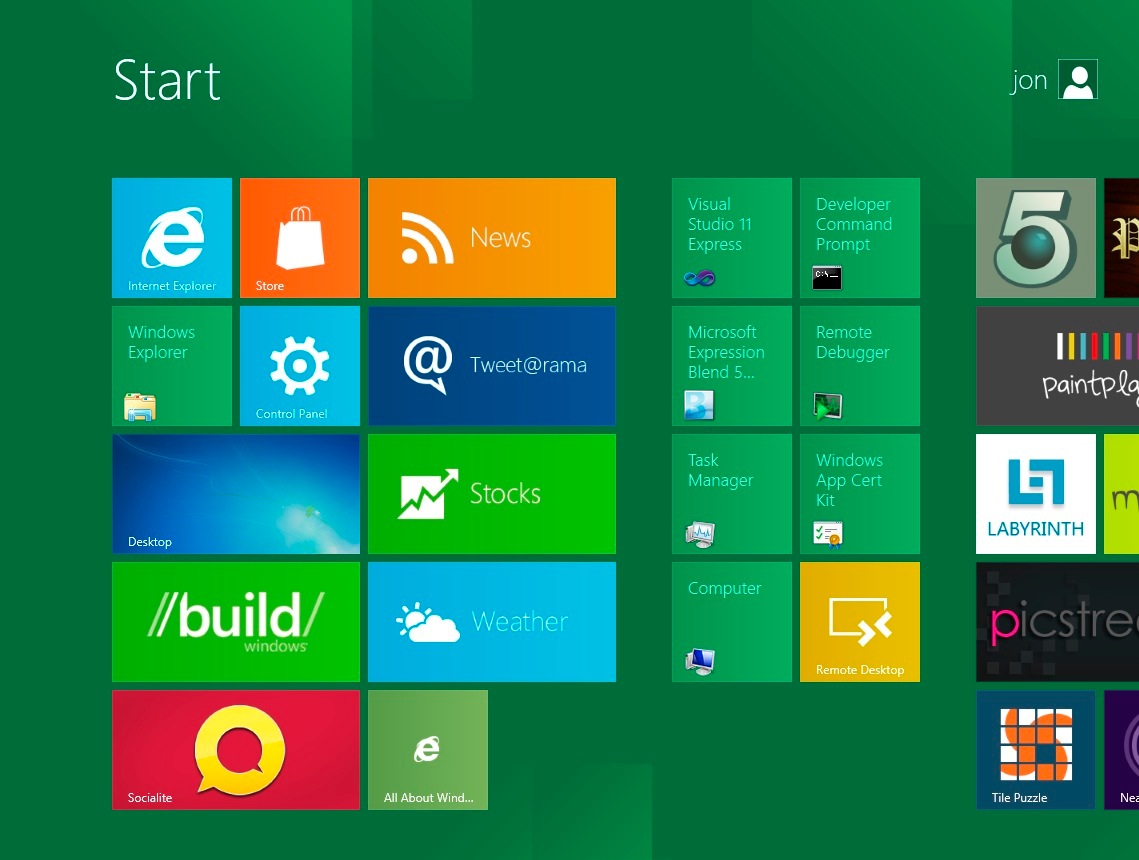 Windows 8 Metro Icons