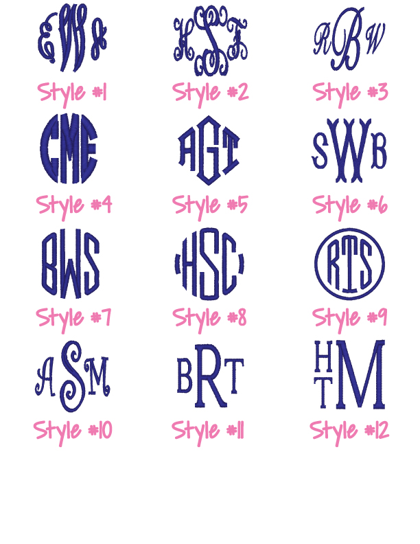 3 Letter Monogram Font Design