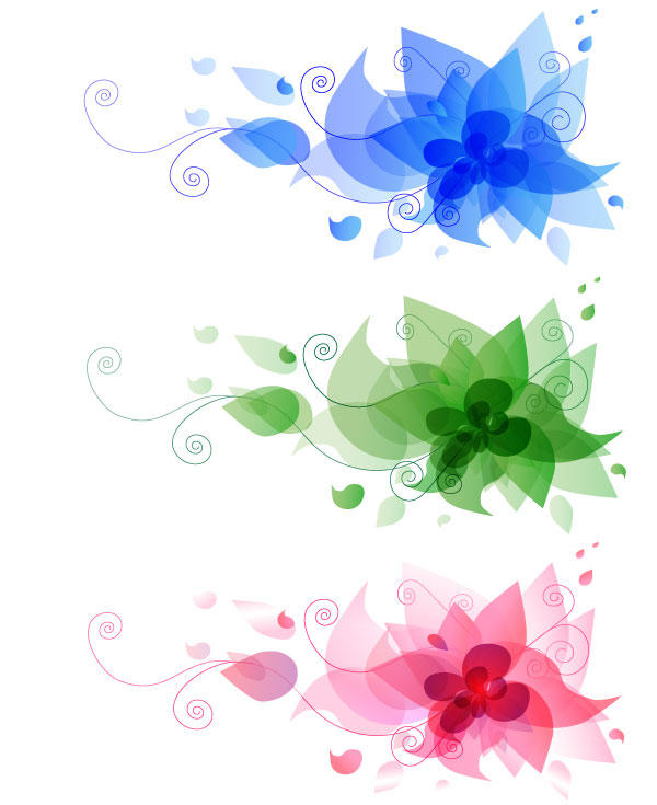 Abstract Floral Vector Design