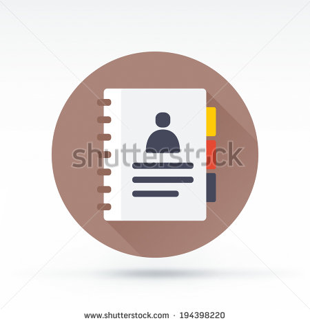 Address Book Icon Vector