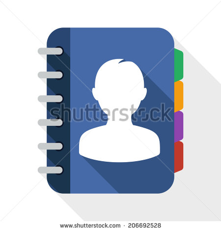 Address Book Icon Vector