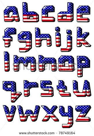 American Flag Font Free