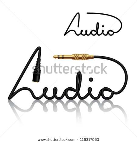 Audio Connectors Vector Art