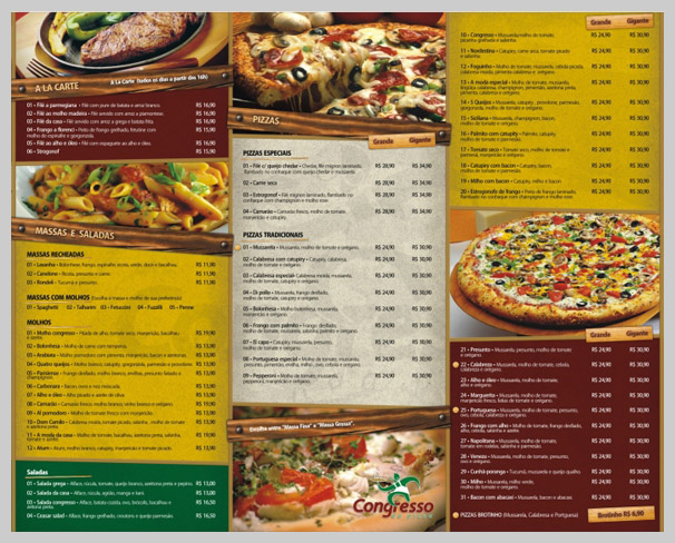 Best Pizza Menu Design