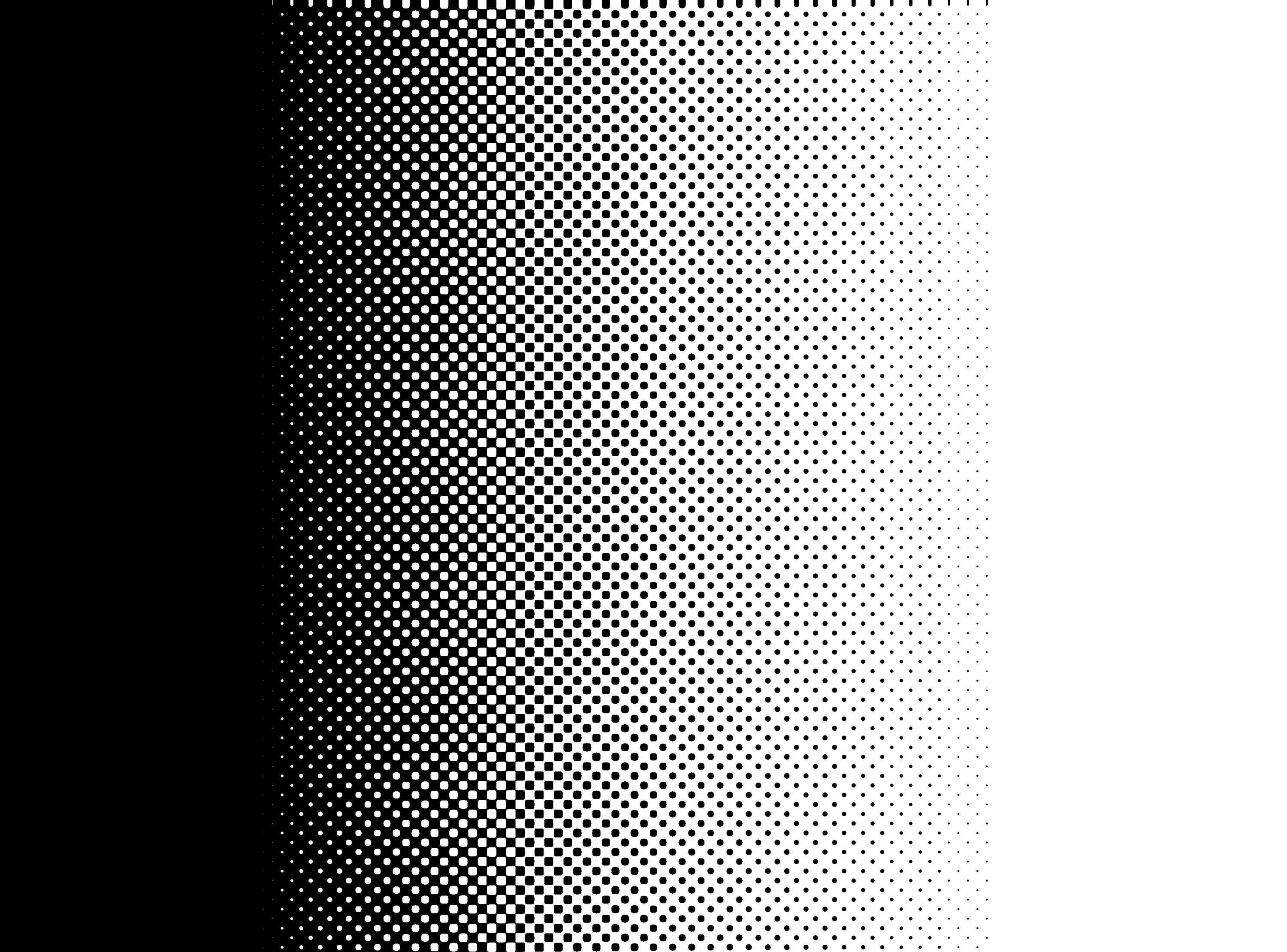 Black and White Halftone Pattern