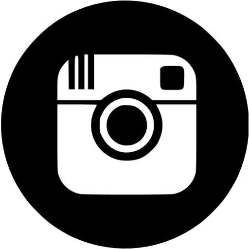 Black and White Instagram Icon