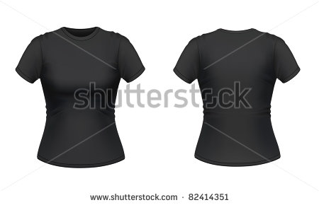 Black T-Shirt Template