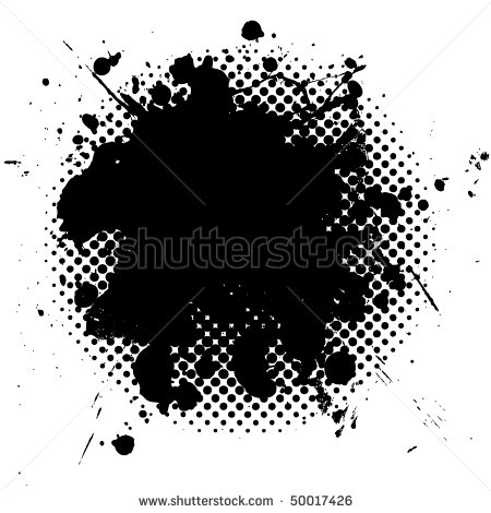 Black with White Dot Fade Black with White Dot Fade